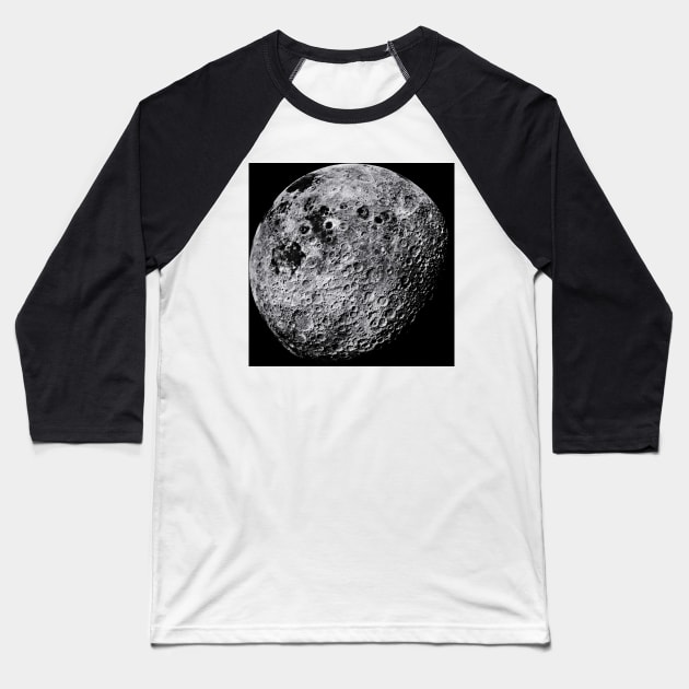 Far side of the Moon (R340/0613) Baseball T-Shirt by SciencePhoto